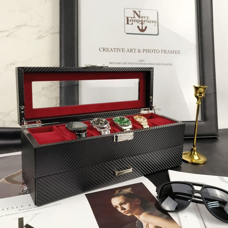Premium PU Leather Watch Box Multi-Slot Watch Storage Case High-End Collection Box Packaging Jewelry Box