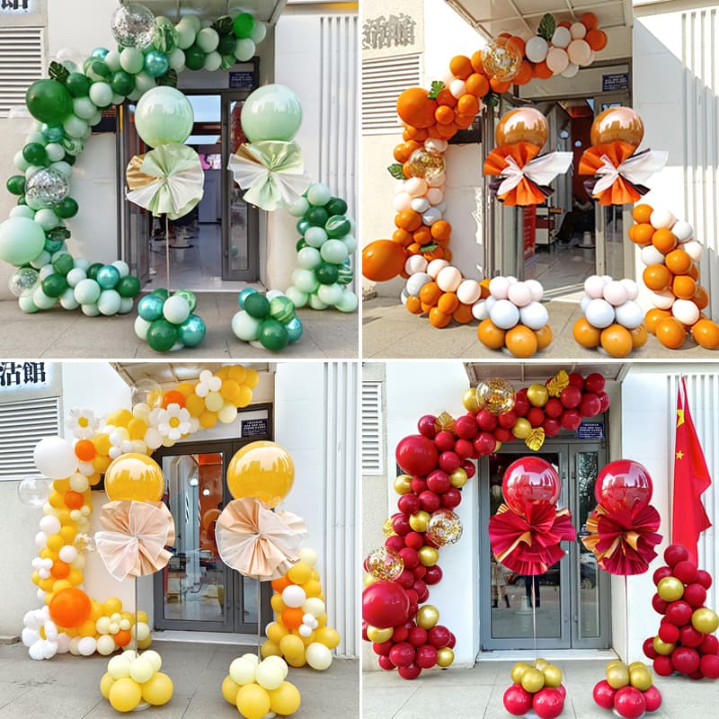 2026 New Opening Atmosphere Balloon Arch Kit with Stands for Clothing Store Anniversary Decoration