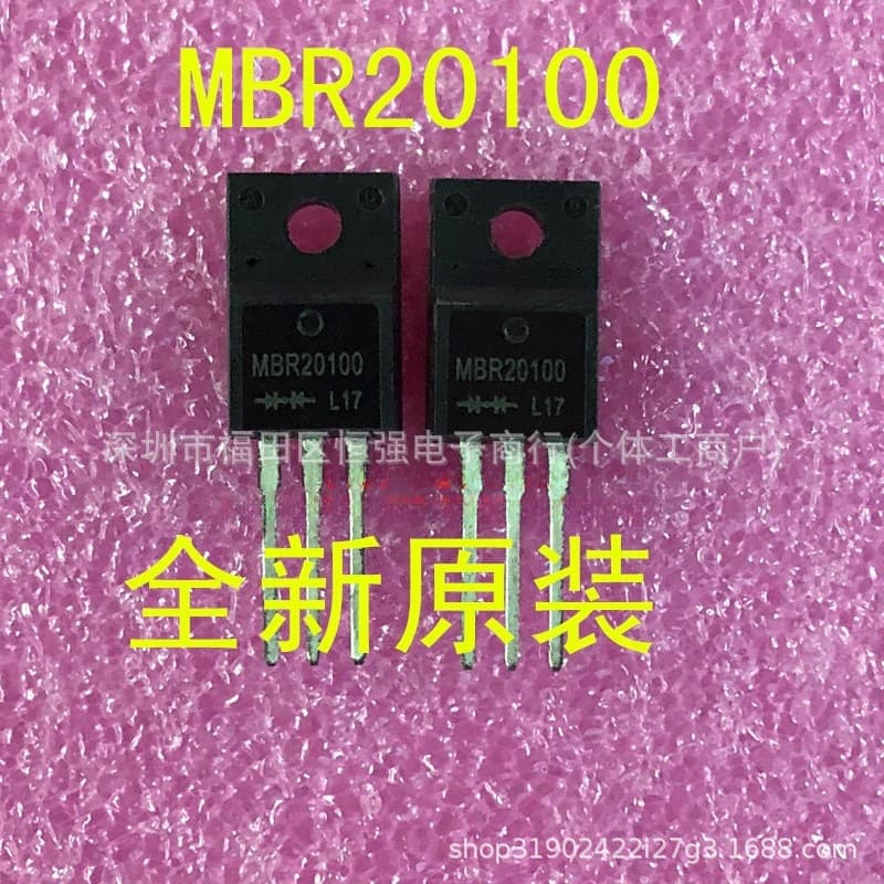 MBRF20100CT MBR20100G 20A 100V Plastic Package Schottky Through-Hole TO-220 20100G
