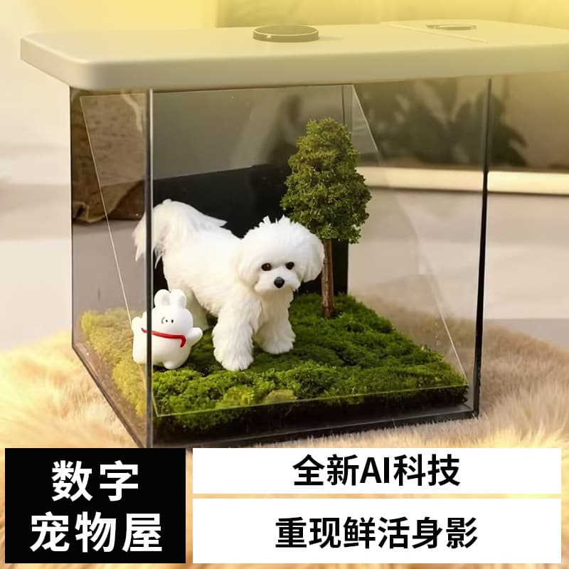 Pet Holographic Projection Digital House Pet Memorial Cat 3D Projector Dog Image Box Small Pet Eternal Life