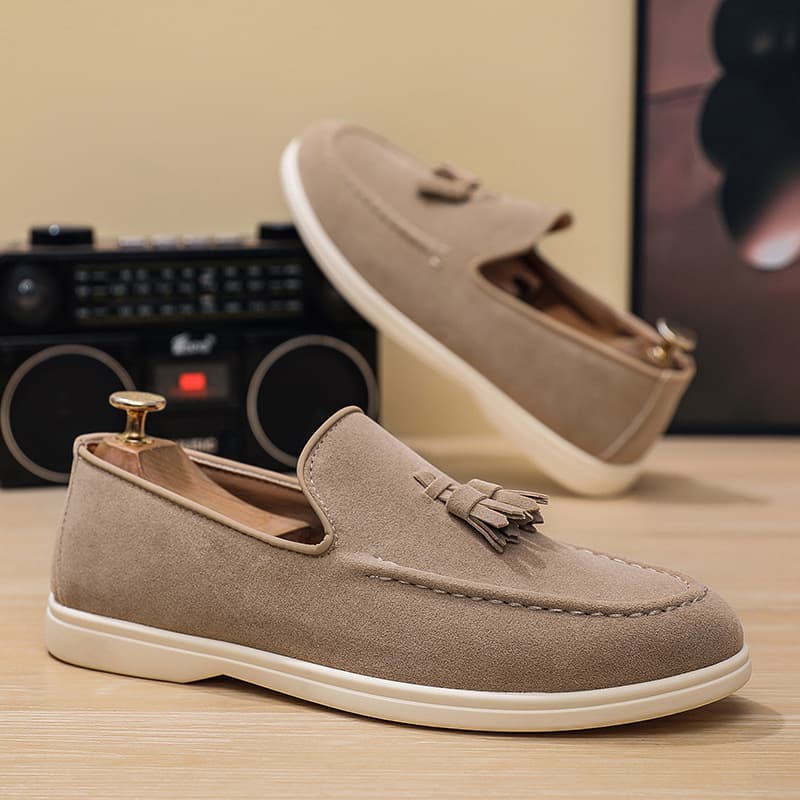 2025 Cross-Border Hot Selling Men's Loafers Slip-On Moccasins Flat Casual Sneakers Fashionable Sports Slip-On Shoes