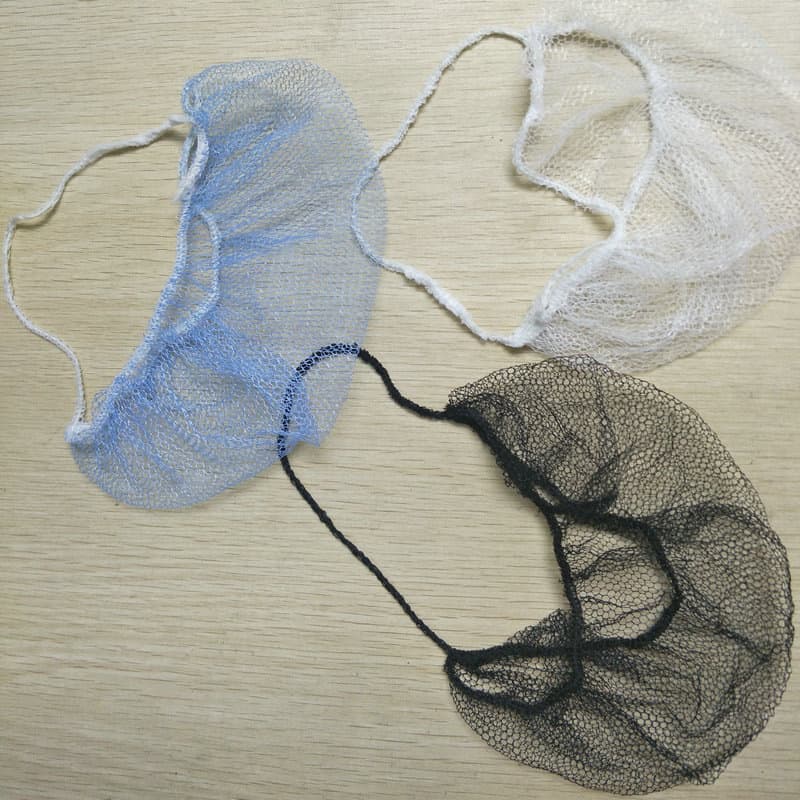 Disposable beard cover handmade nylon single and double ear hanging non-woven beard cover catering food to prevent beard falling