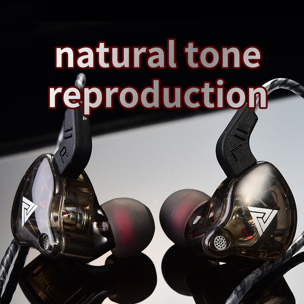 QKZ AK6 wired in-ear earphone with bass, microphone, cross-border hot-sale sports earphone