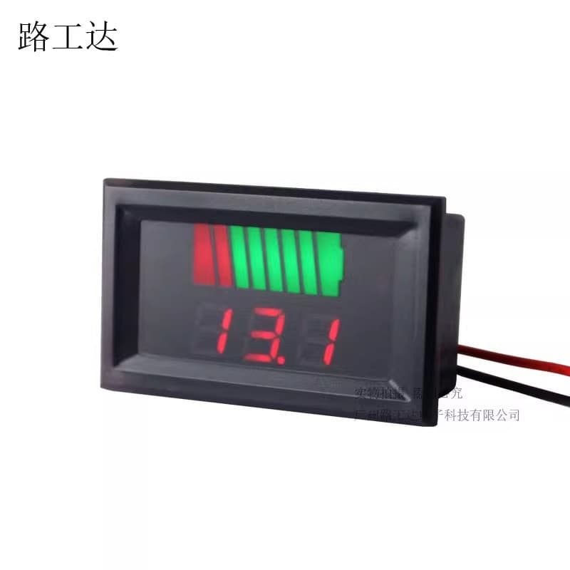 Waterproof Power Indicator Gauge Electric Vehicle Voltage Power Display Battery Power Meter