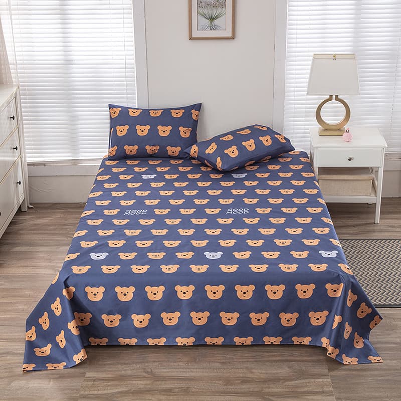 2025 Waterproof Bed Sheet Incontinence Underpad Pure White Pillowcase Brushed Bed Cover Bedding Set Three-Piece Kang Mat