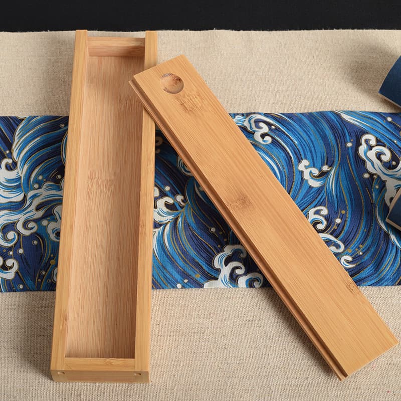 Drawer Lid Bamboo Wood Scent Box, Wooden Storage Box, Pine Solid Wood Necklace Collection Case, Gift Box