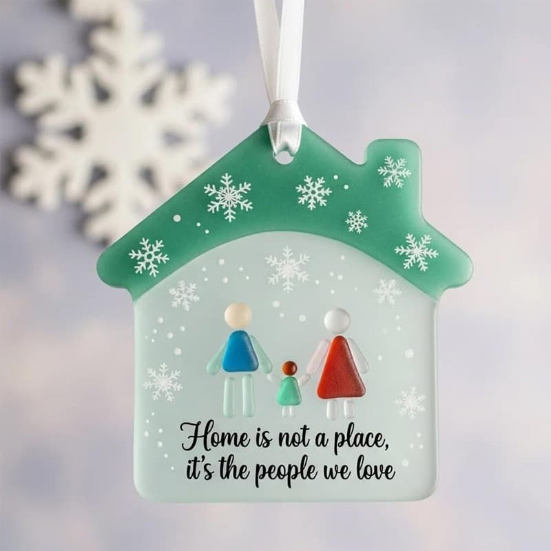 Amazon New Acrylic Flat Snowflake Shape Christmas Decoration Christmas Tree Ornament Indoor Party Hanging