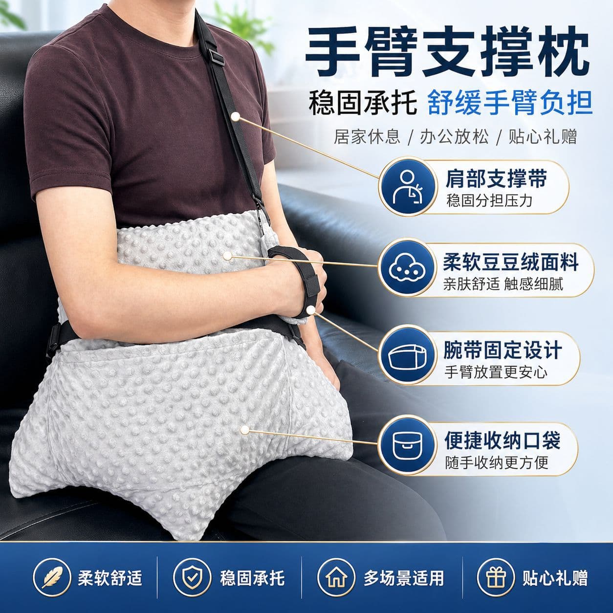 Cross-border new shoulder support pillow, shoulder injury pillow, soft and comfortable surgical shoulder pillow, shoulder pillow core