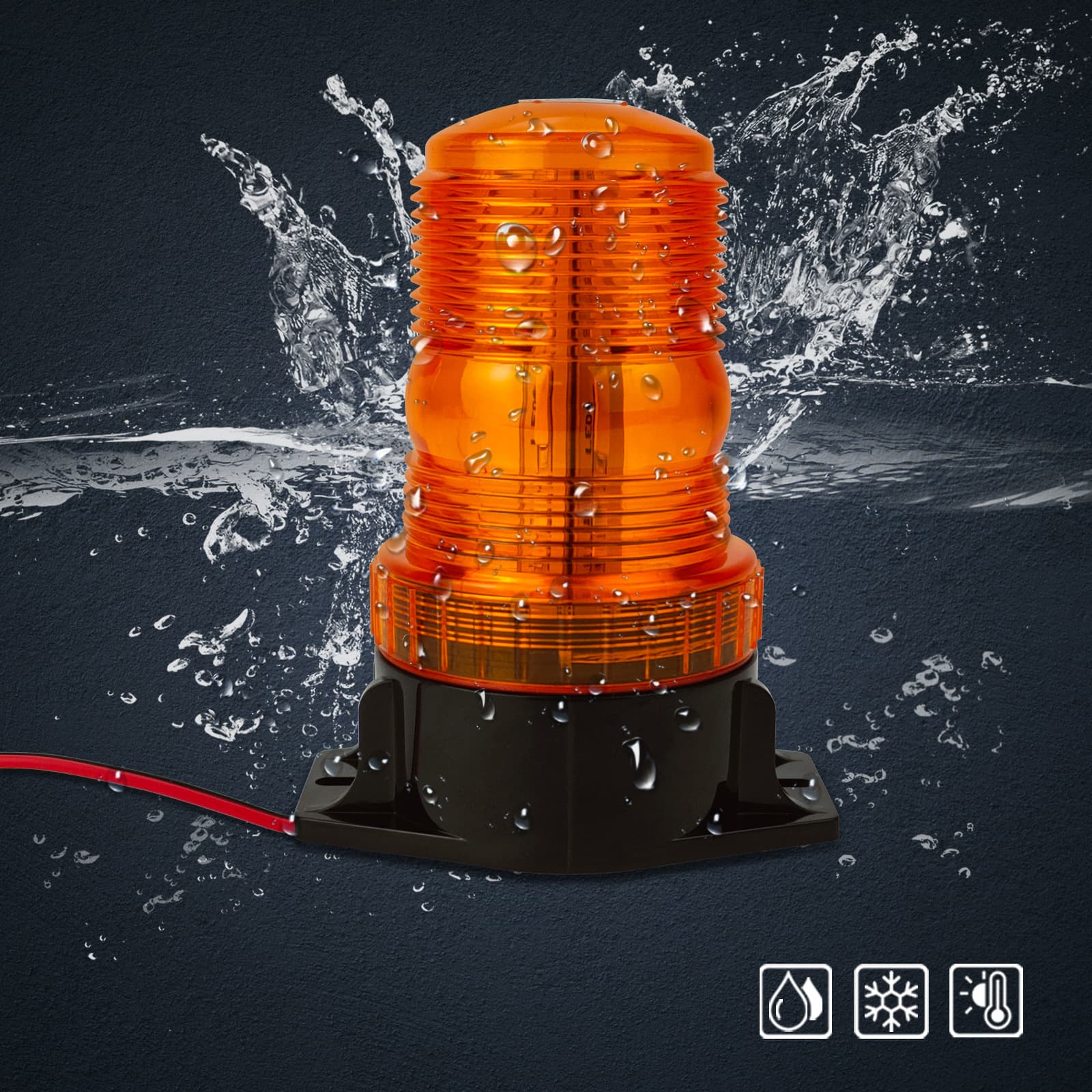 10-80V Forklift Light 30LED Engineering Light Heavy Machinery Car Strobe Warning Light Explosion Light