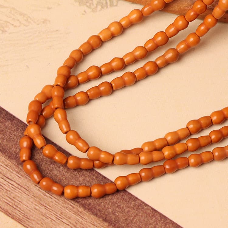 Wholesale olive pit carved small gourd multi-loop bracelet, chanting beads, sweater chain accessories, collectible bracelet beads