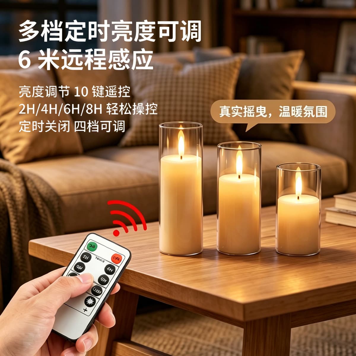 Electronic Candle Simulation Plastic Smokeless Cup Wax Birthday Wedding Atmosphere Decoration Christmas Electronic Candle Light Wholesale