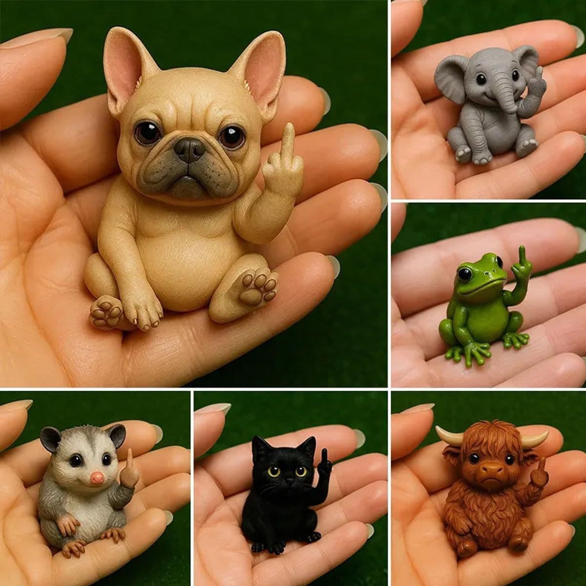 New Cross-Border Funny Animals Animal Statue Resin Craft Desktop Small Ornament Gift