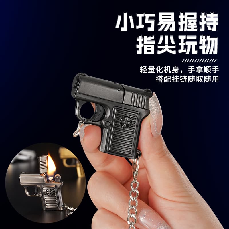 Creative Shaped Lighter Metal Home Mini Figurine Lighter Gift for Boyfriend Keychain Trendy Accessory