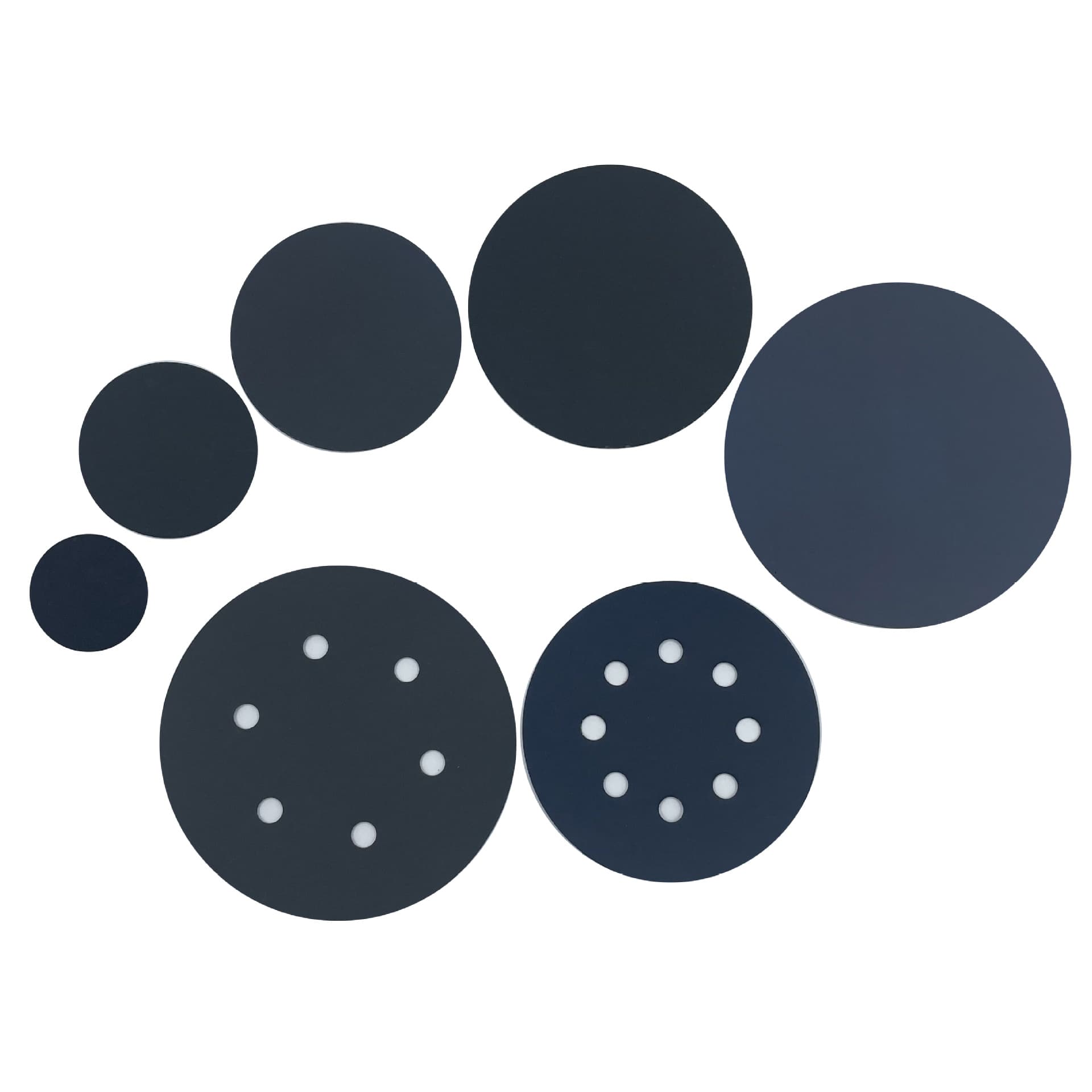 150MM 6-hole black water-resistant sand round metallographic sandpaper dry grinding water grinding carbonized fine grinding sandpaper