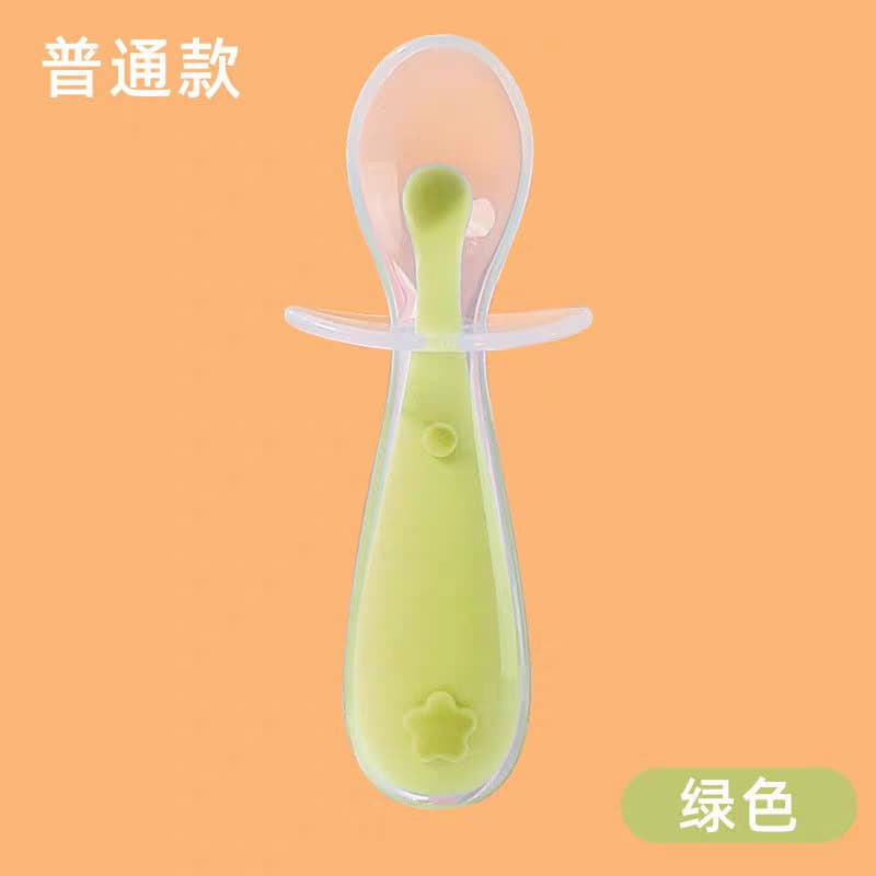 Baby Silicone Spoon Bowl and Spoon Tableware Soft Tip Spoon for Newborns Infant Spoon Baby Food Supplement Small Spoon