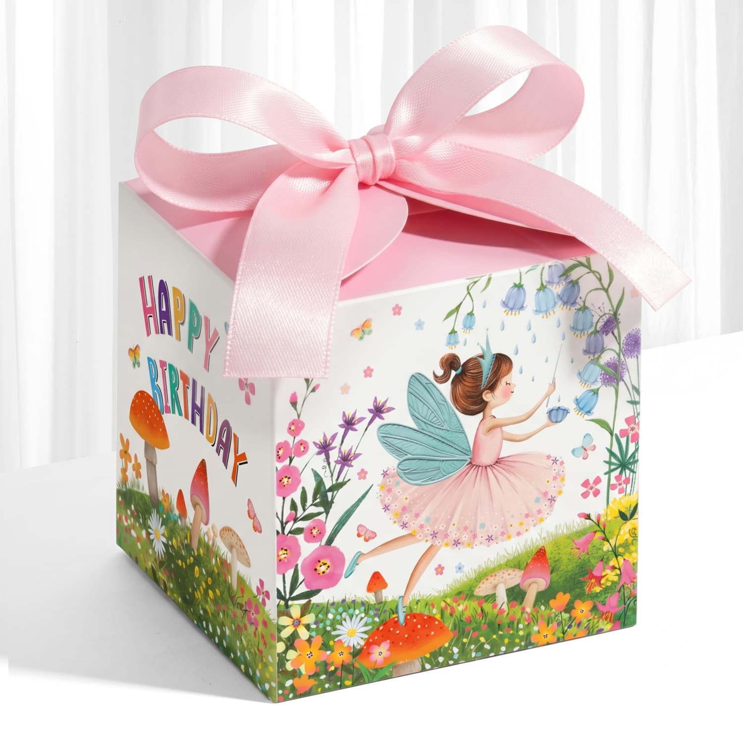 Fairy Theme Birthday Gift Box, Party Favor Box, Candy Box for Birthday Party Return Gifts