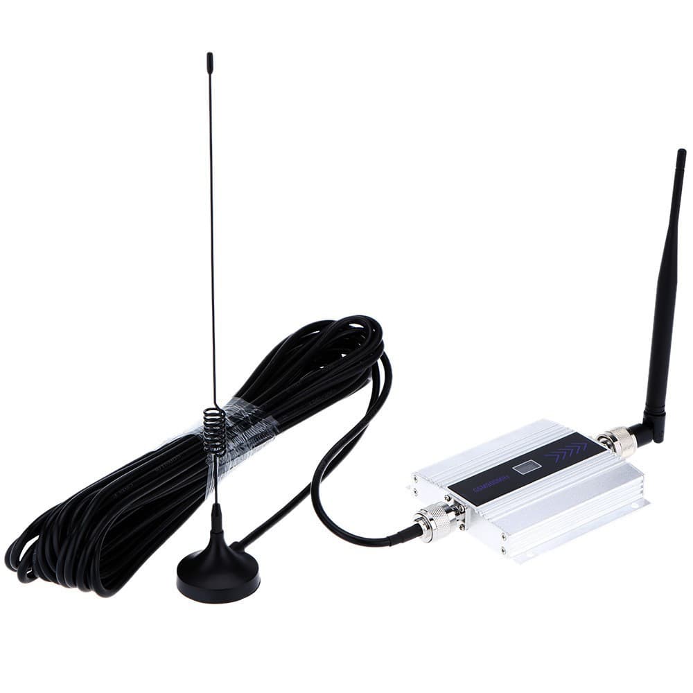 GSM900 Mobile Phone Signal Amplifier Signal Booster MINI Silver Small Display