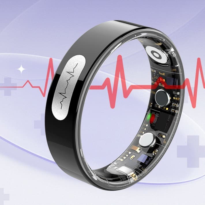 The new cross-border smart ring features heart rate, ECG, sleep tracking, and other health and fitness functions, allowing you to remotely care for your family.