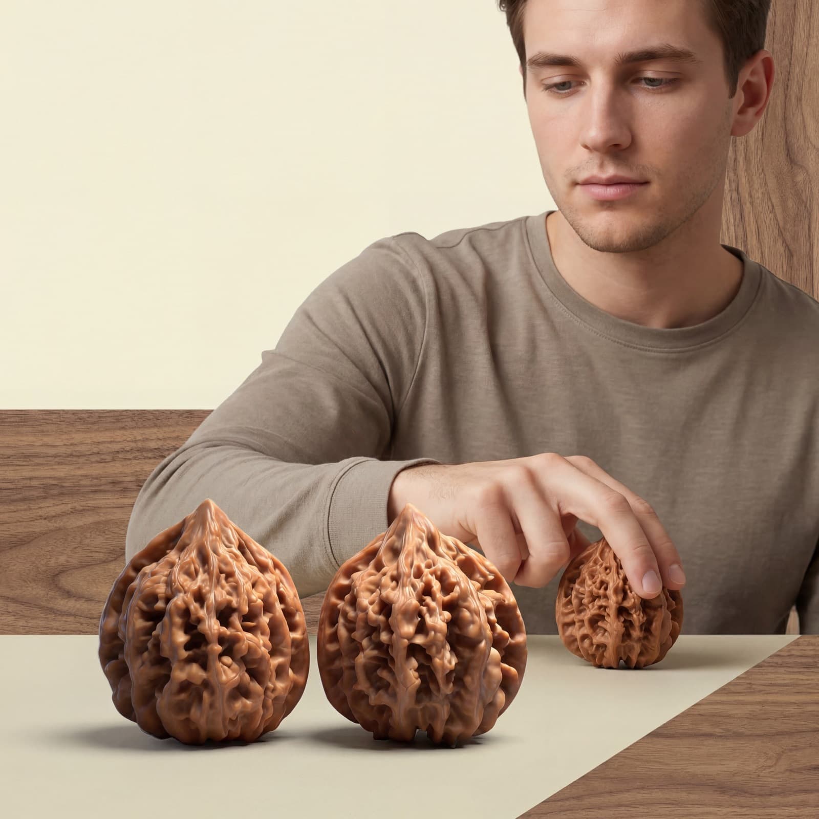 Wenwan Walnuts Smooth Surface Long-Lasting Durable Fits Most Hand Sizes Supports Finger Flexibility
