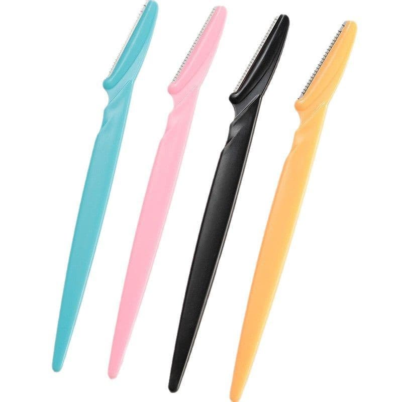 Source factory wholesale stainless steel anti-scratch eyebrow razor, cross-border best-selling eyebrow razor for beginners, three-blade three-piece set.