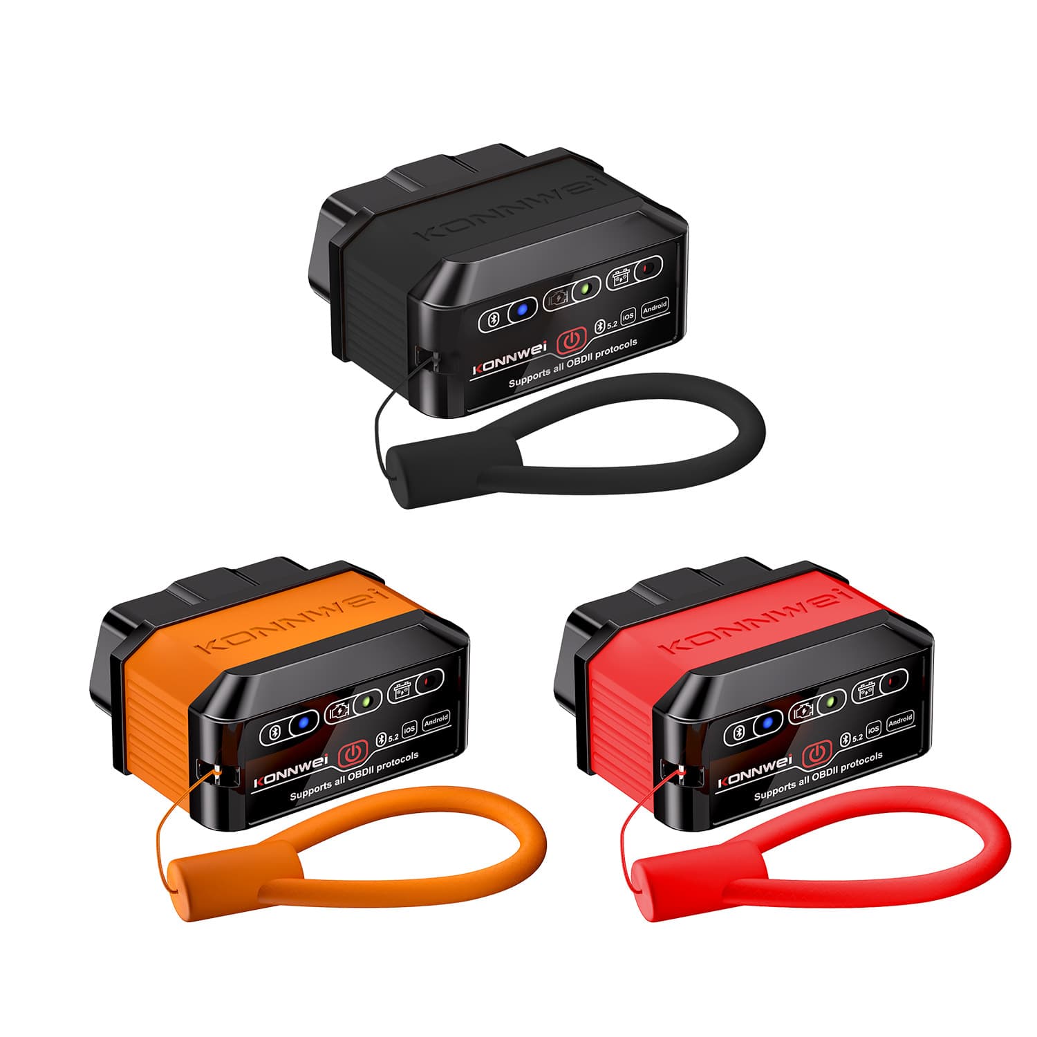 Konnwei Kw905 Bluetooth 5.0 4.0 5.2 Car Fault Scanner OBD EOBD Scanner