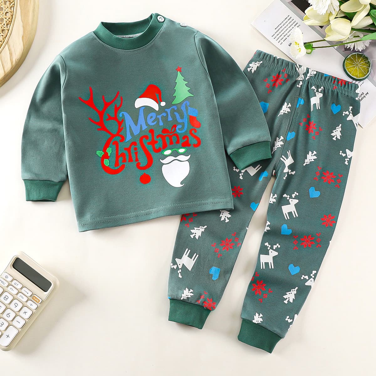 Children's Underwear Set Cotton Autumn Baby Thermal Top and Pants Boys Warm Girls Clothes Kids Apparel Pure Cotton Material