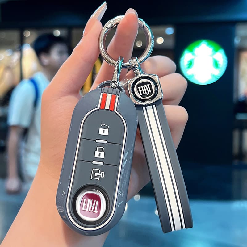 Fiat 500 BRAVO / Stilo Car Key Case Folding Racing Plastic Shell Remote Cover for Men and Women