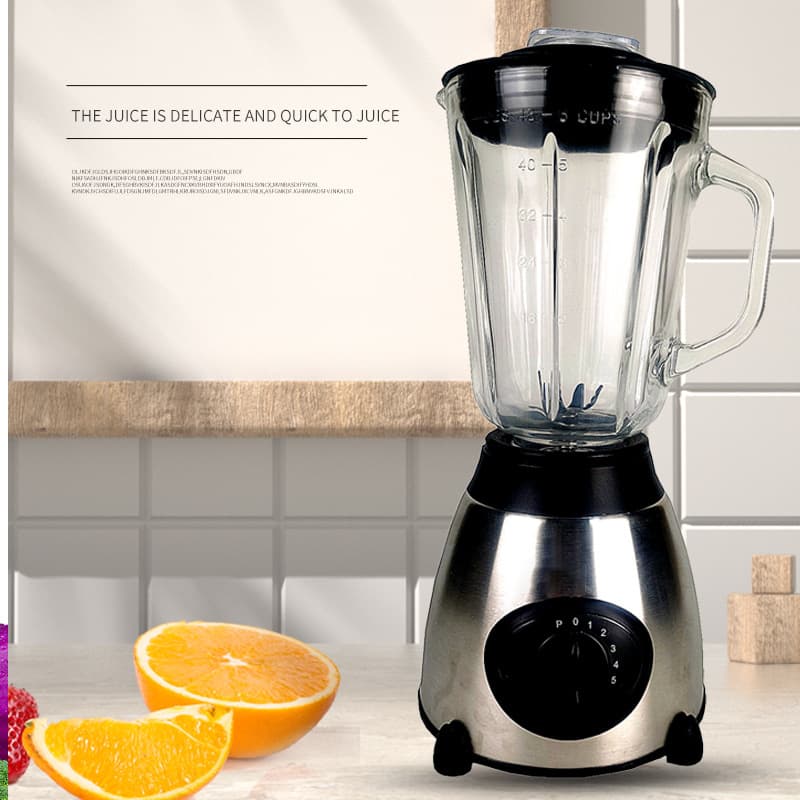 Multifunctional Stainless Steel Y66 Blender Juicer Food Processor High-Power Glass Jar