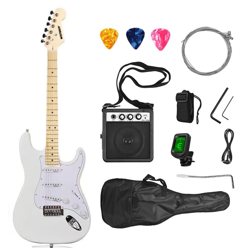 Cross-border Electric Guitar Single Tremolo ST Series Set Professional Grade Adult Beginner Entry Electric Guitar Set
