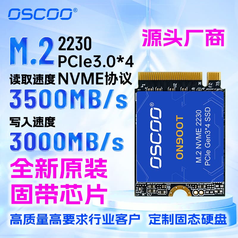 2230 M.2 SSD NVMe PCIe 3.0 SSD Game Factory Direct Supply Supports OEM