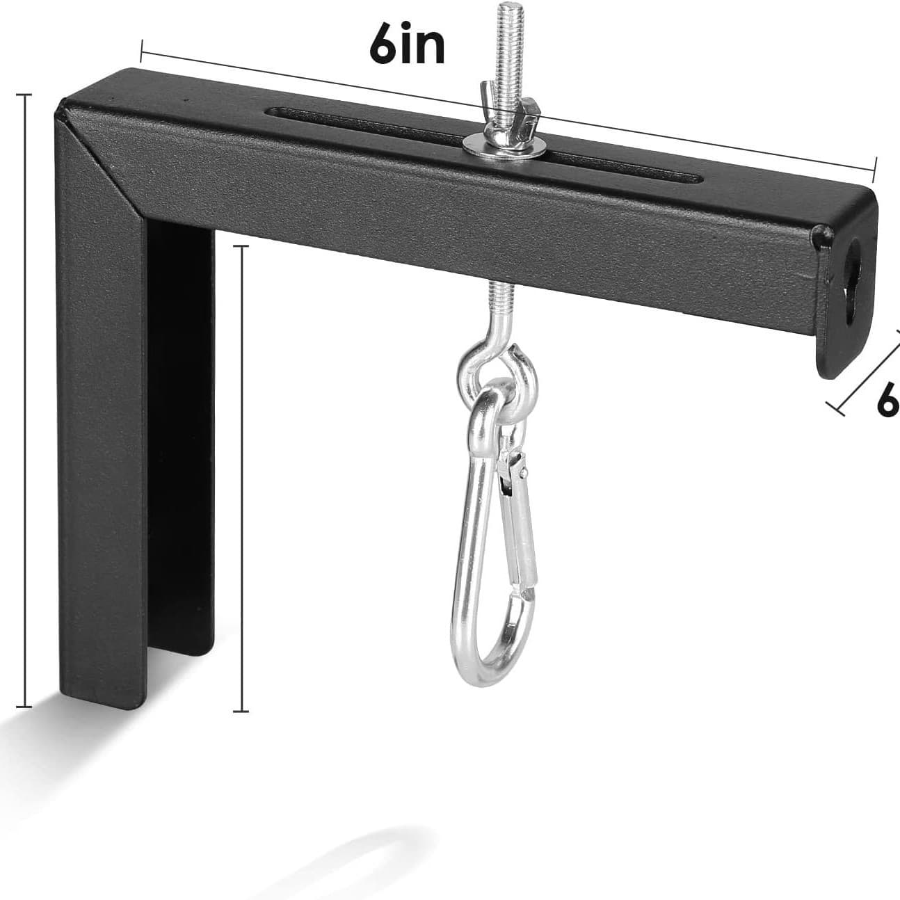 Universal Projector Screen Ceiling/Wall Mount L-Shaped Bracket, 6-Inch Adjustable Extension Hook Kit