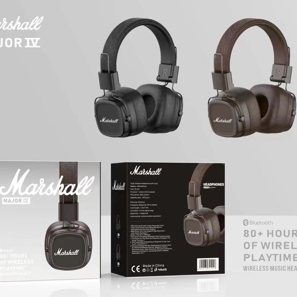 Cross-border wholesale Marshall Bluetooth over-ear headphones third and fourth generation IV wireless Bluetooth headphones