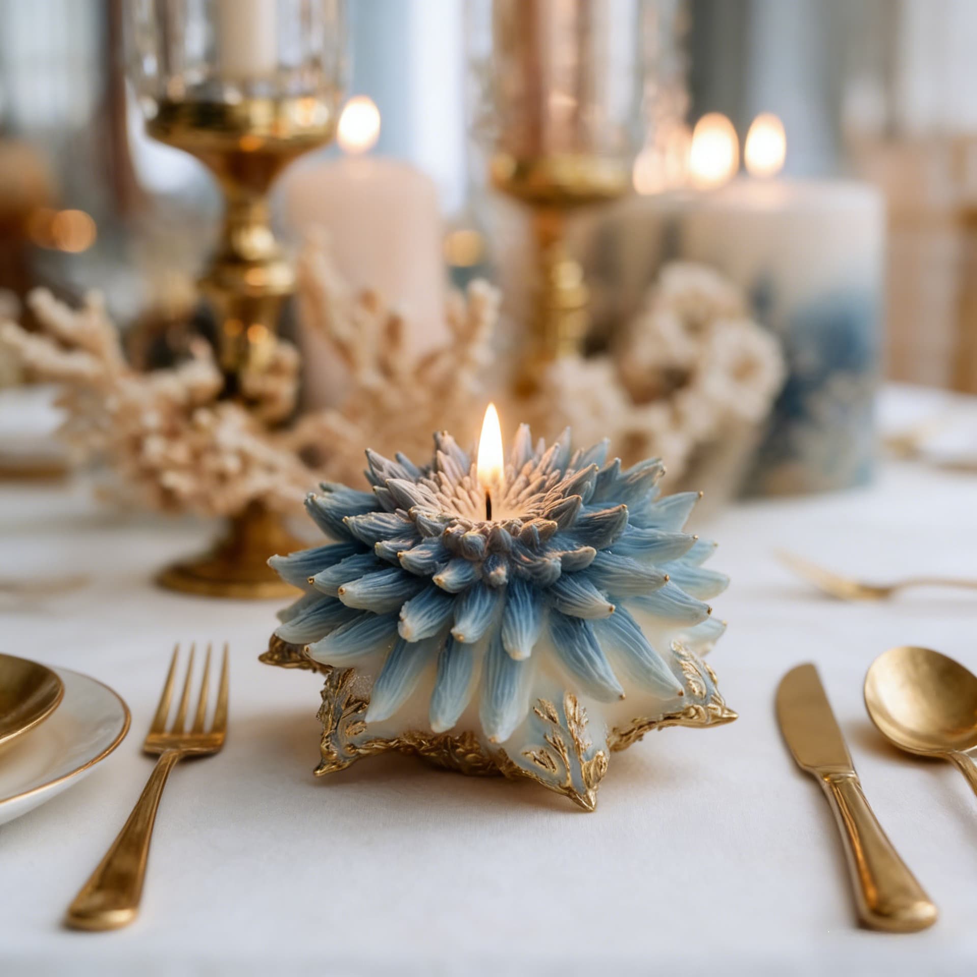 Flower Silicone Scented Candle Mold 3D DIY Gypsum Resin Mold Wedding Decoration Ornaments Wholesale