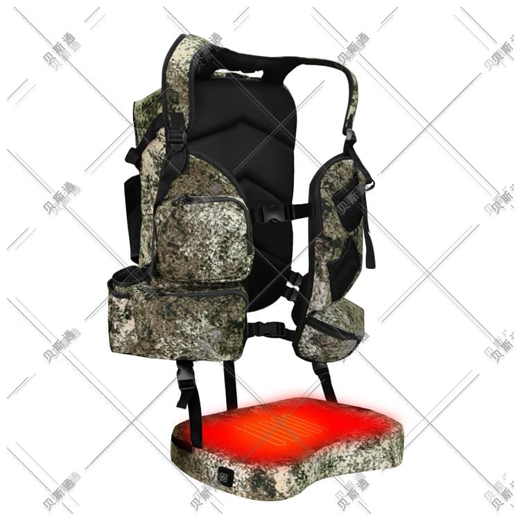 Source factory customized outdoor hunting hunting CS tactical game camouflage backpack with adjustable heated seat cushion