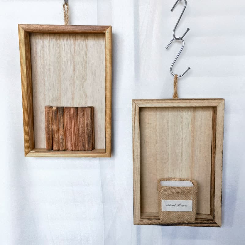 Nordic Style Wooden Picture Frame Wall Hanging Creative Handmade Wood Wall Decor to Cover Ugly Walls Living Room Balcony Background Wall