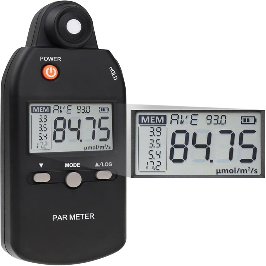 Cross-border Portable Light Flux Meter Photosynthetic Photon Flux Density (PPFD) Measuring Light Intensity Spectrometer Illuminance Meter
