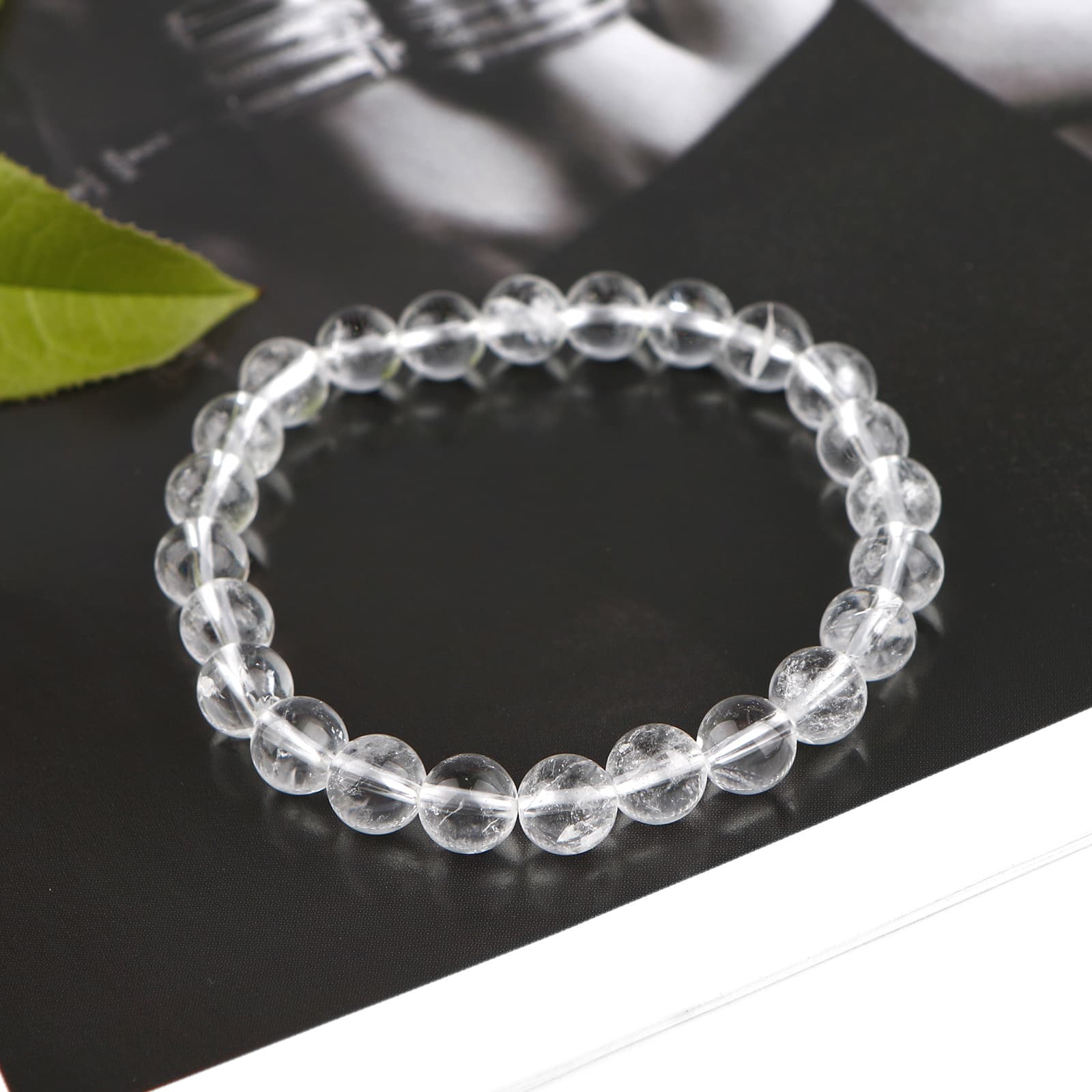 Factory Wholesale Natural Crystal Crafts Hand-Polished Bracelet Beads Fashion Jewelry Aquamarine Fluorite