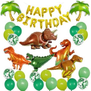 Animal Jungle Birthday Theme Set Children's Party Gathering Decoration Dinosaur Balloon Set Wholesale