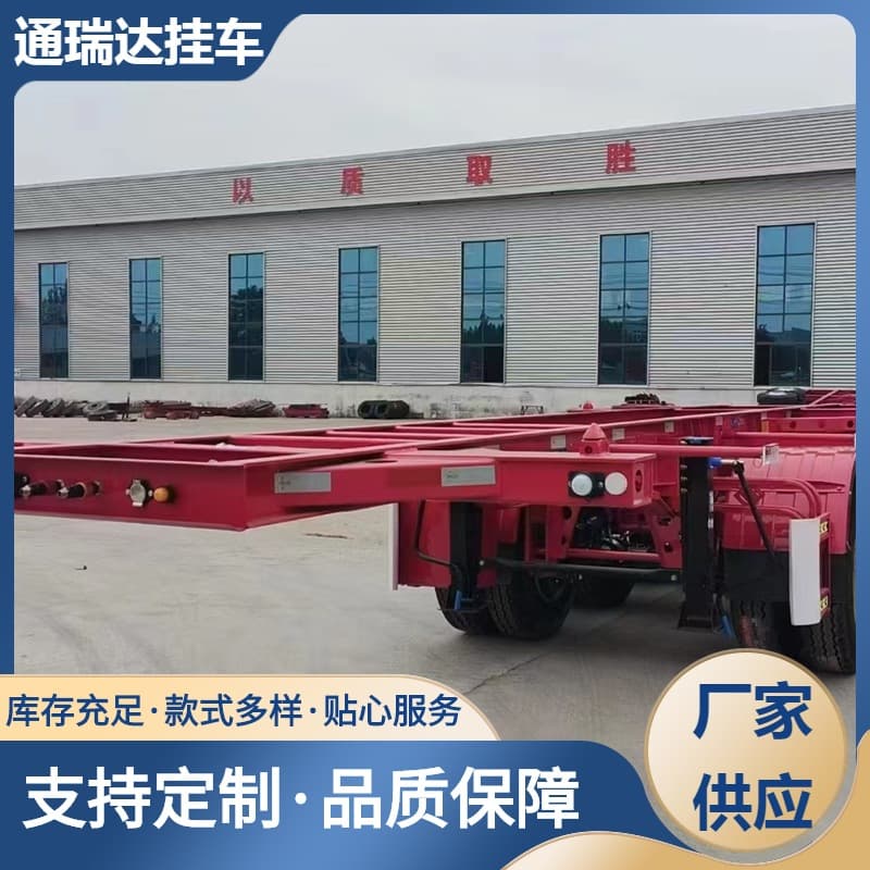 Skeleton semi-trailer, air suspension, skeleton transport vehicle, dump semi-trailer, container skeleton truck