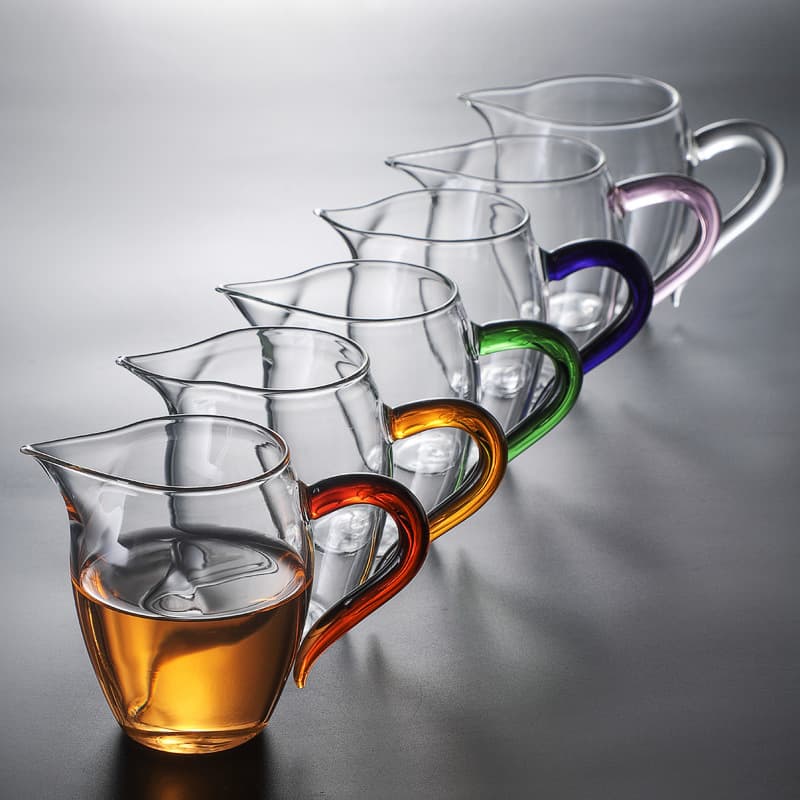 Exquisite Gong Cup Thickened Heat-Resistant Glass Fairness Cup Tea Sea Separator Premium Brewing Kung Fu Tea Set Tea Ceremony Accessories