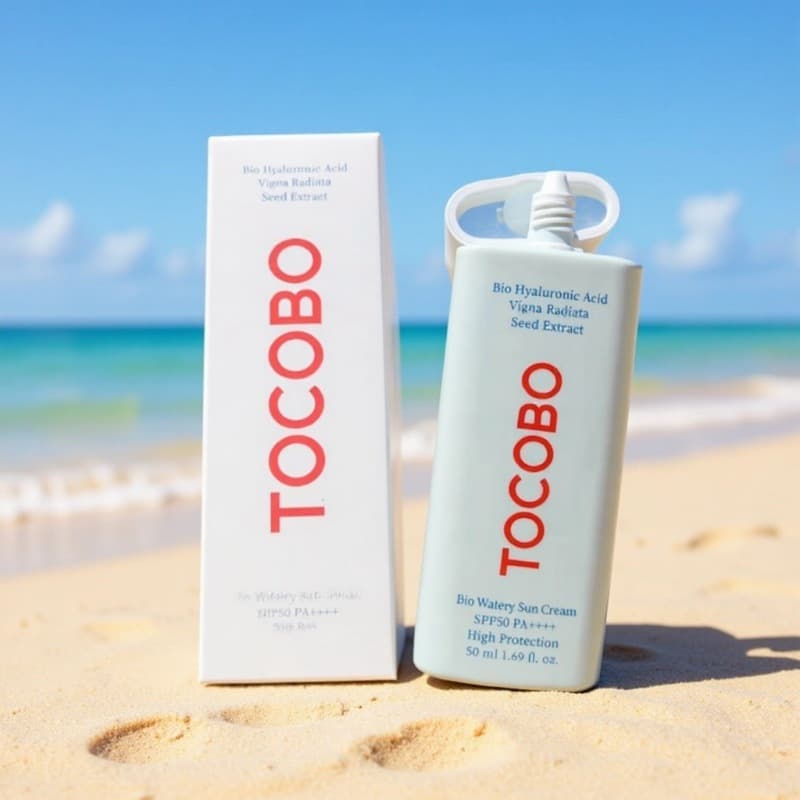 50ml Refreshing Watery Sunscreen TOCOBO Oil Control SPF50 Lightweight Moisturizing Anti-UV Summer Lotion