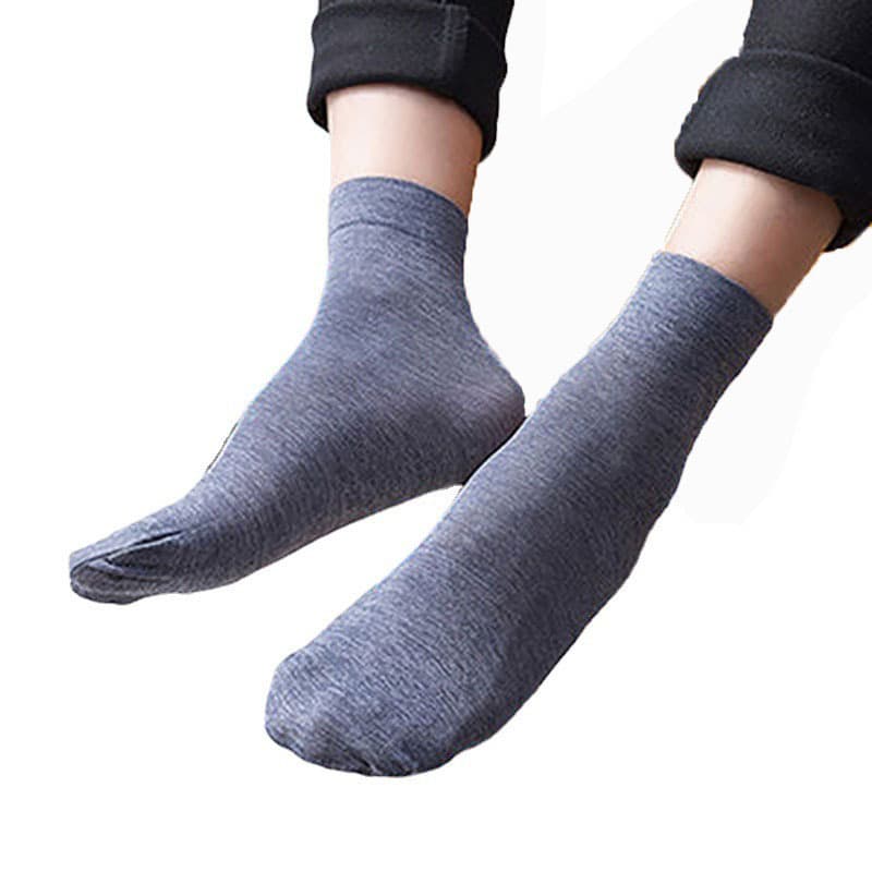Drop shipping spring summer men's mercerized cotton socks mid-calf solid color business socks casual sports anti-odor sweat-absorbing breathable