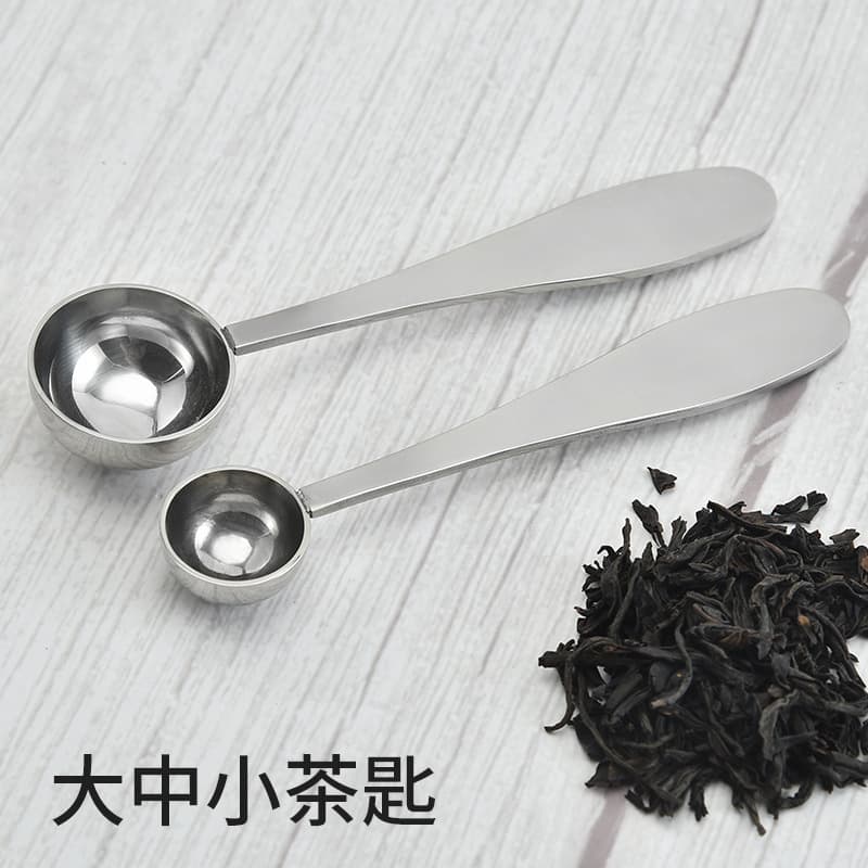 Factory Direct Sales Stainless Steel Measuring Spoon Coffee Spoon Teaspoon Seasoning Spoon Tea Accessories Multi-Functional Tea Spoon Measuring Spoon Powder Spoon