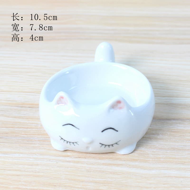 Ceramic Ink Dish with Brush Holder Set (Model 5860) - Complete Study Accessories Including Brush Rest, Inkwell and Washer