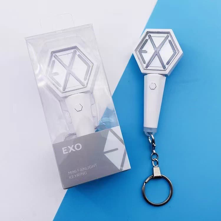 Exo Mini Love Stick Keychain Third Generation Small Light Pendant Support Stick Fluorescent Stick Concert Peripheral Same Style