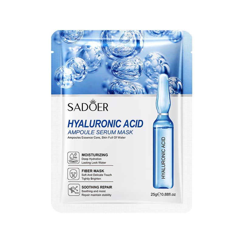 All-English Facial Mask SADEOR Vitamin C Hyaluronic Acid 24K Gold Ampoule Essence Mask Cross-Border Foreign Trade Factory Direct