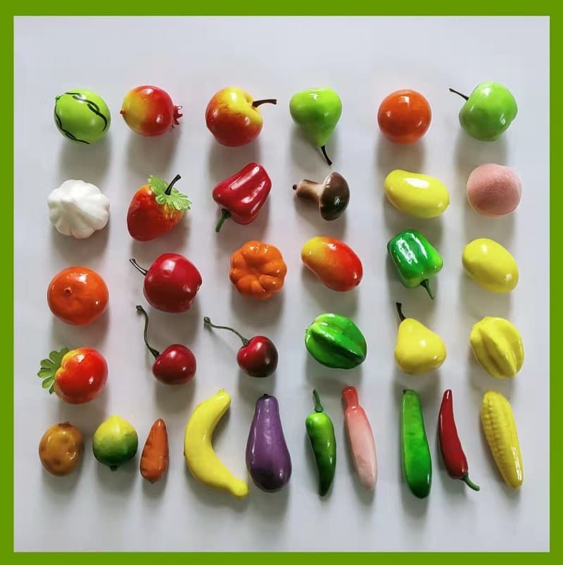 Mini Simulated Fruits and Vegetables Christmas Craft Accessories Fake Fruit Handmade Accessories Teaching Props Photography Props