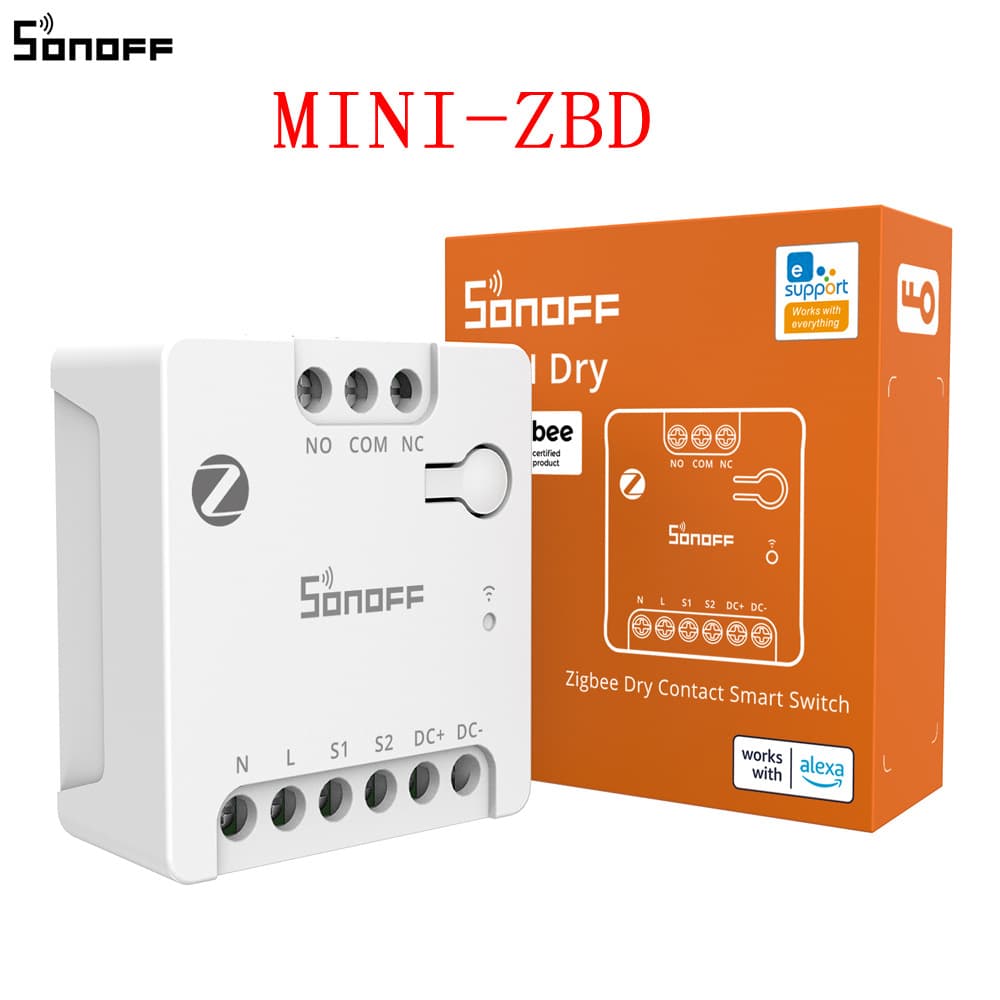 SONOFF MINI-ZBD Zigbee 3.0 Dry Contact Smart Switch (Power 12-48V 100-240V)