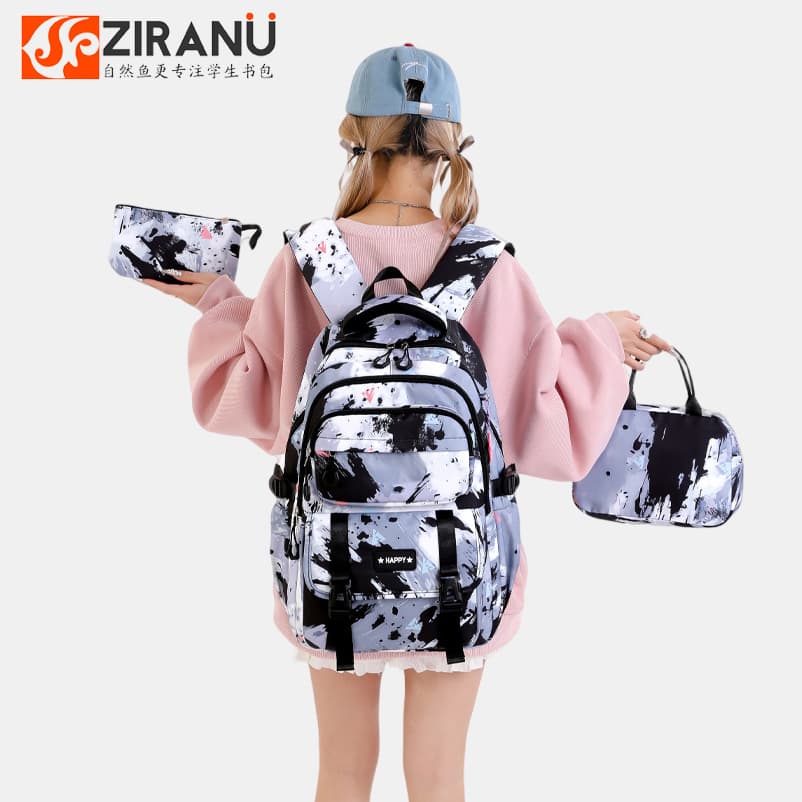Natural fish school bag children's 3-6th grade primary school students large capacity junior high school students school bag school backpack