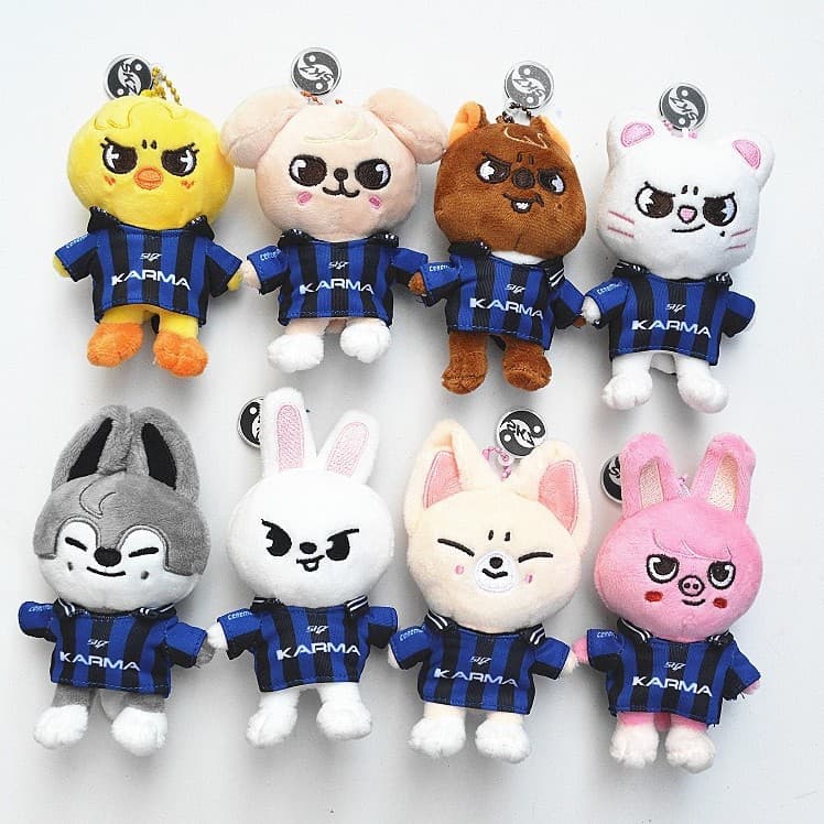 Stray Kids SKZOO Dressed Doll Keychain Cartoon Figure Bag Charm